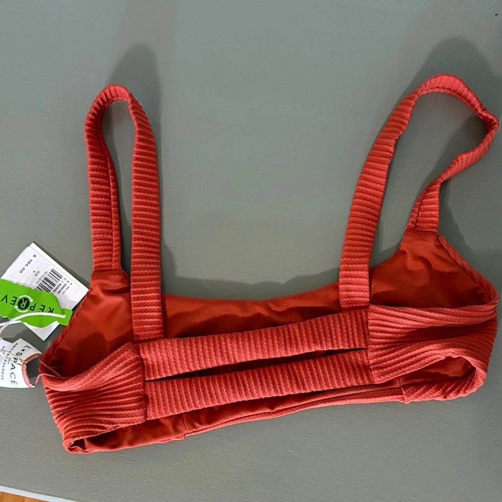 Anthropologie Red Ribbed Bralette - Picture 3 of 4